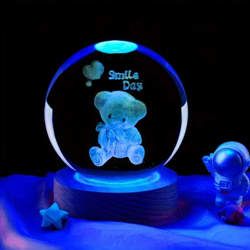 RGB Glowing Crystal Ball Night Light | Warm &amp; Romantic atmosphere for your home and room