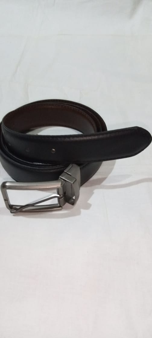 Dress Dual Color Genuine Cow Leather Belt Color