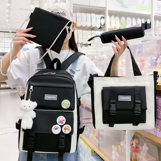 4-Piece School Bag Set: Stylish &amp; Practical new arrival 2024