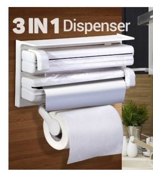 (NW000293) Wall Mount Tissue Paper Dispenser - Triple Paper Roll Dispenser Towel Holder