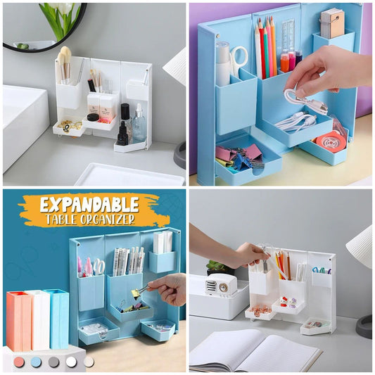 3 Steps Foldable Table Storage Box Organizer with Box Packing (Mix/Random Color)