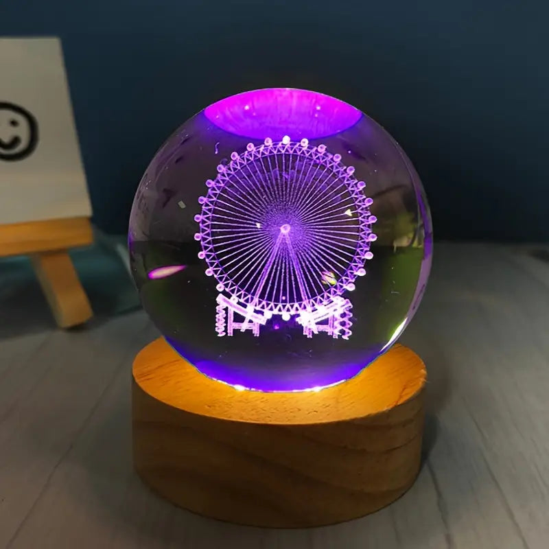 RGB Glowing Crystal Ball Night Light | Warm &amp; Romantic atmosphere for your home and room