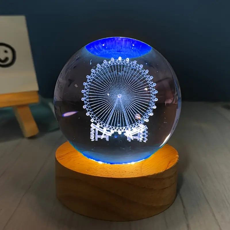 RGB Glowing Crystal Ball Night Light | Warm &amp; Romantic atmosphere for your home and room