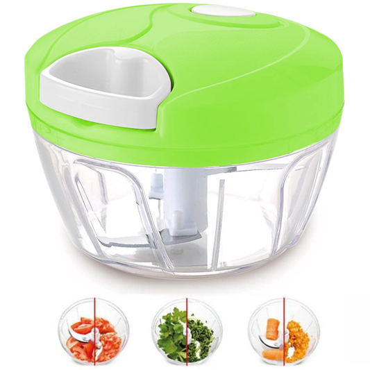 Speedy Chopper Manual Food Chopper for Vegetable Fruits Nuts Onions Chopper Hand Pull Mincer Blender Mixer Food Processor( size large )