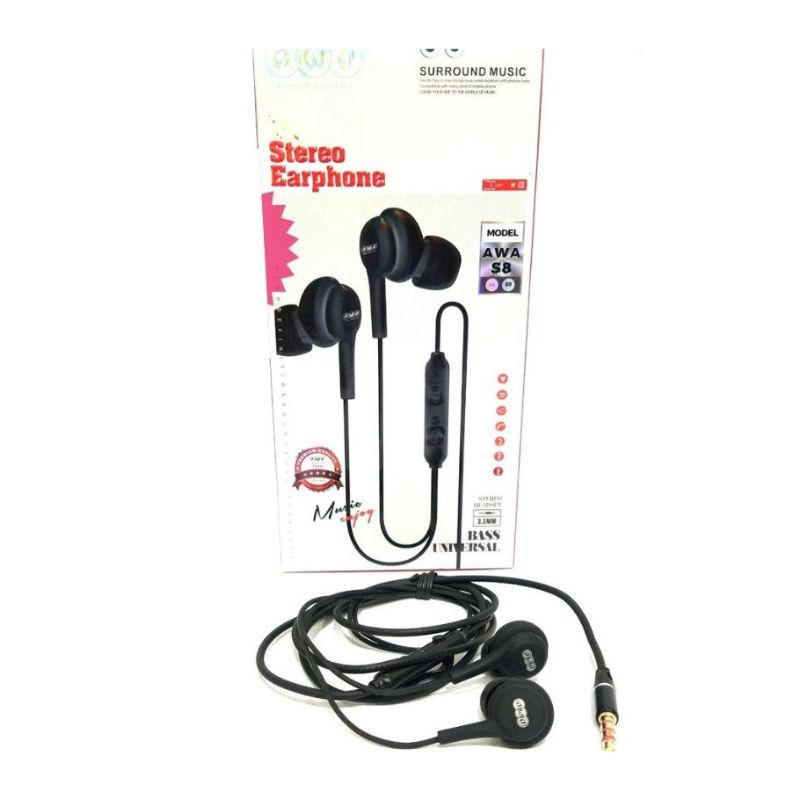 AWA S8 Powerful Bass Handsfree powerful Bass for all smart phone