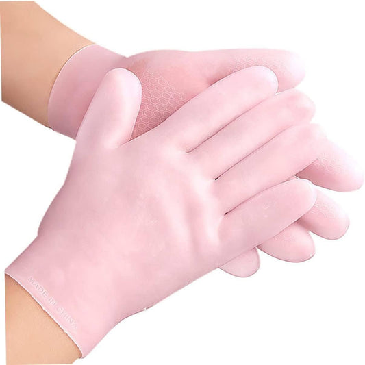 (1 Pair) Moisturizing Glove Set, Silicone Gel Spa Gloves For Dry Cracked Skin