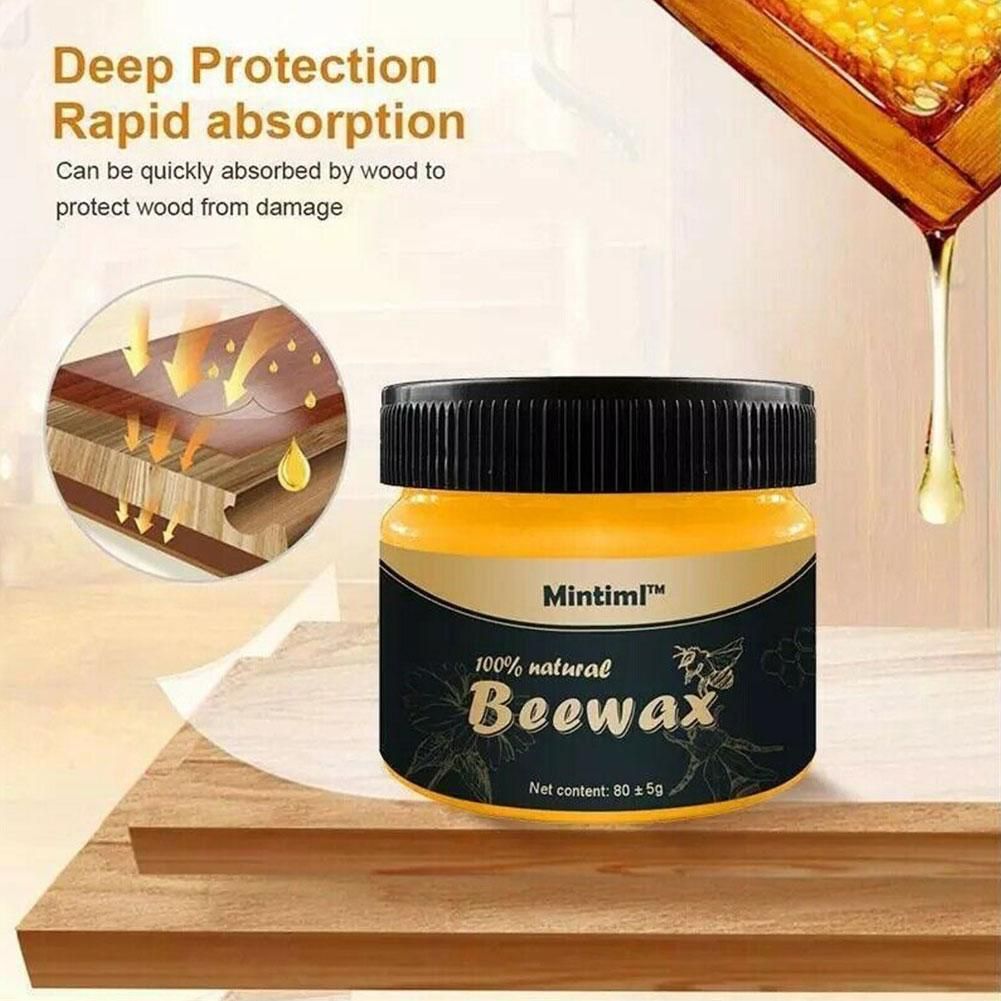 Beewax Furniture Polish 85ml - Beewax Wood Polish &amp; Shiner - Wooden Table, Chair, and Floor Cleaner(liquid base)