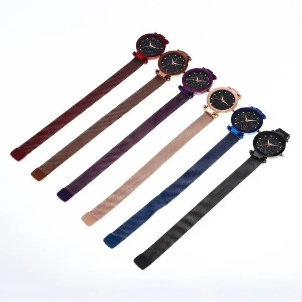 Classy MAGNET CHAIN ELEGANT WOMEN WRIST WATCH  (without box )