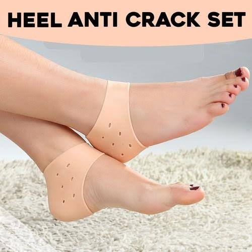 Pack of 2,Pair of half Heel Pain Anti Crack Silicone Set - Anti Crack  For Pain Relief Unisex