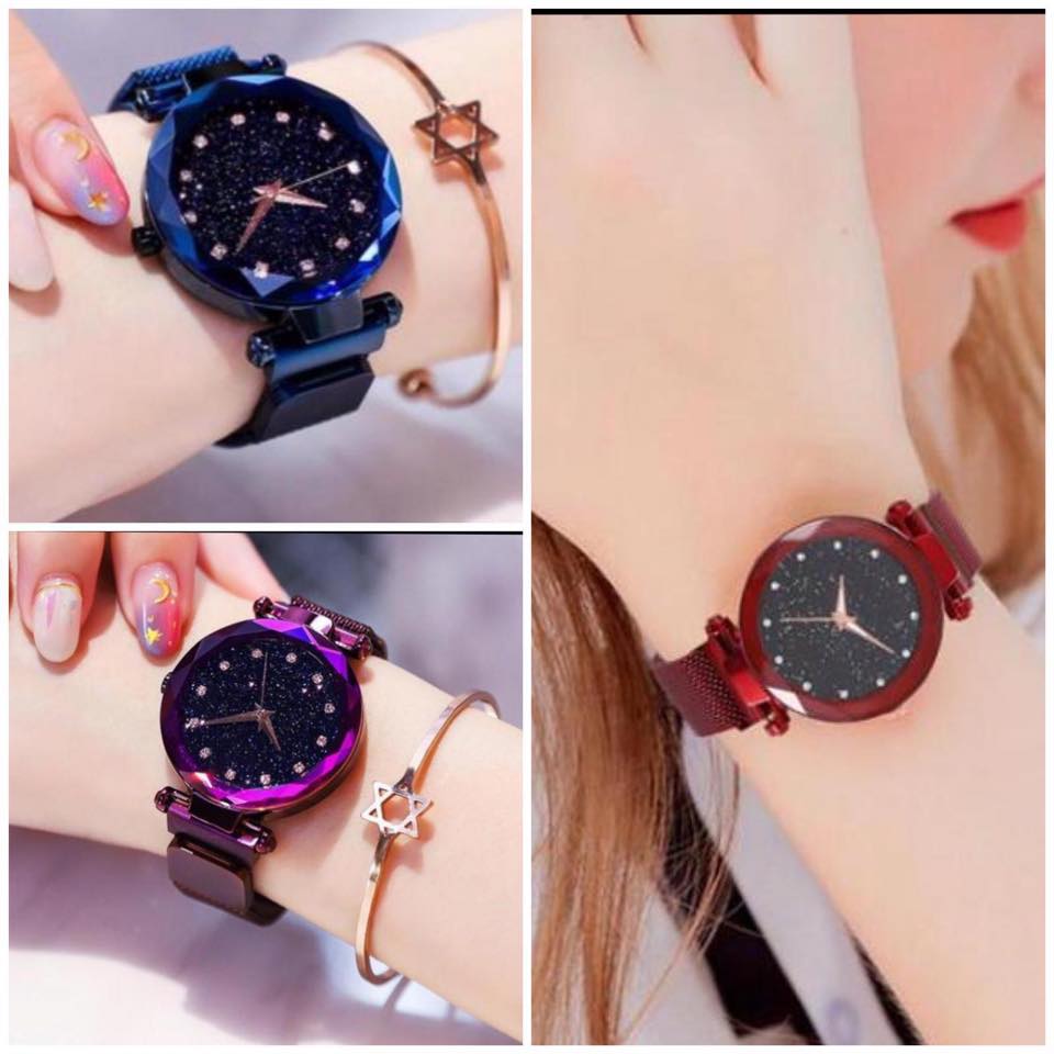 Classy MAGNET CHAIN ELEGANT WOMEN WRIST WATCH  (without box )