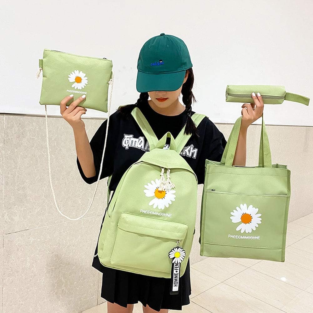 4-Piece School Bag Set Daisy Flower  Backpack Set Stylish &amp; Practical new arrival 2024