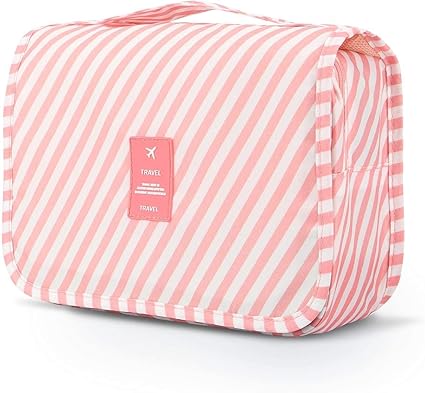 Travel Makeup Cosmetic Organizer Bag(Only Pink)