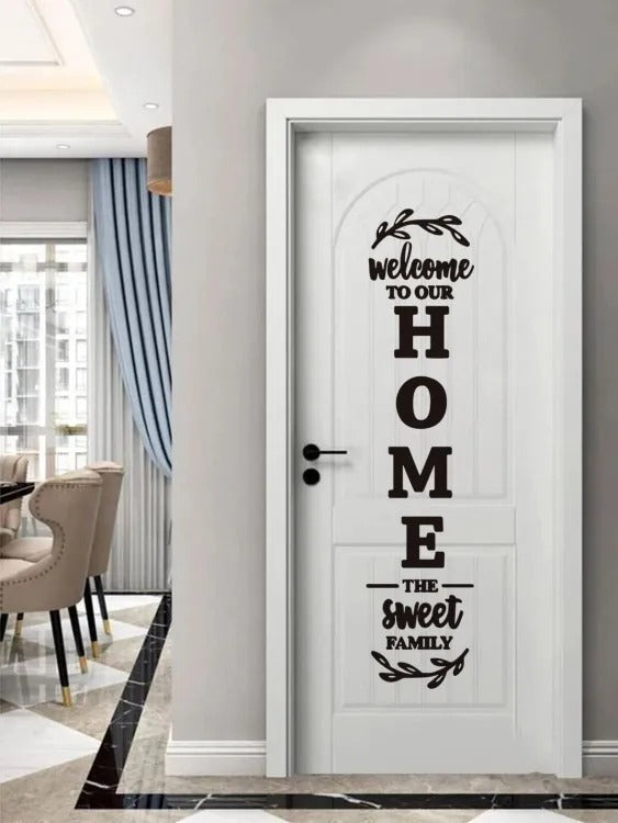 Wall Decoration welcome home the sweet family wooden wall art home decor