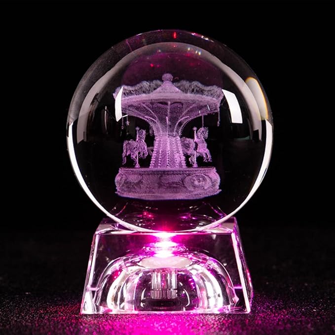 RGB Glowing Crystal Ball Night Light | Warm &amp; Romantic atmosphere for your home and room