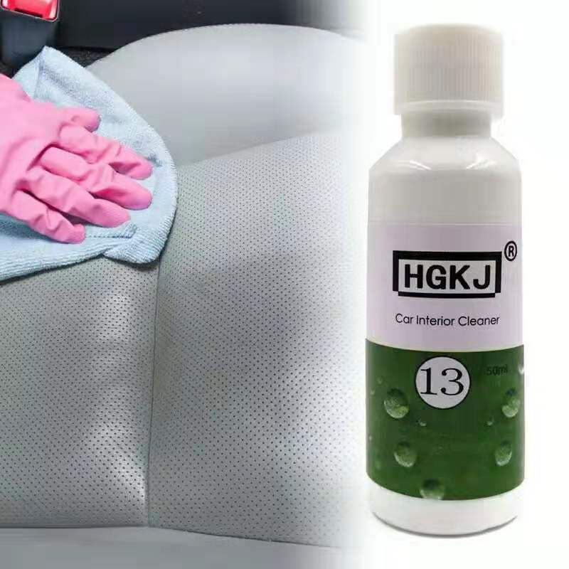 HGKJ 13 Car Leather Seat Interiors CleanerPlastic Foam Cleaner 60ml