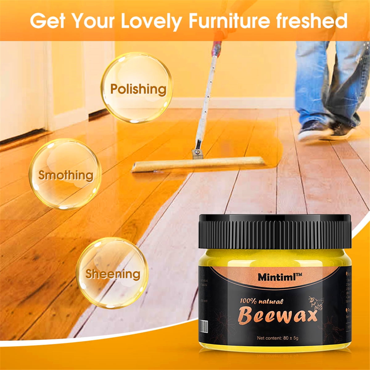 Wood Seasoning Beewax Polish - Complete Solution Furniture Care Polishing Beewax | Best Polish