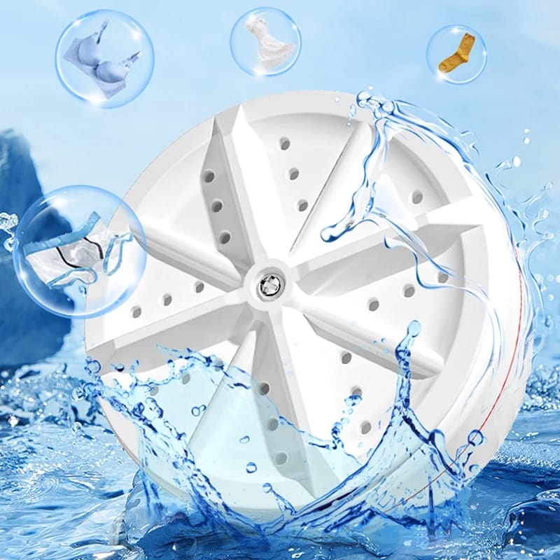 USB Travel Washer Washing Air Bubble Machine Ultrasonic Rotating Turbine Washing  Machine for Socks Underwear Wash Dishes