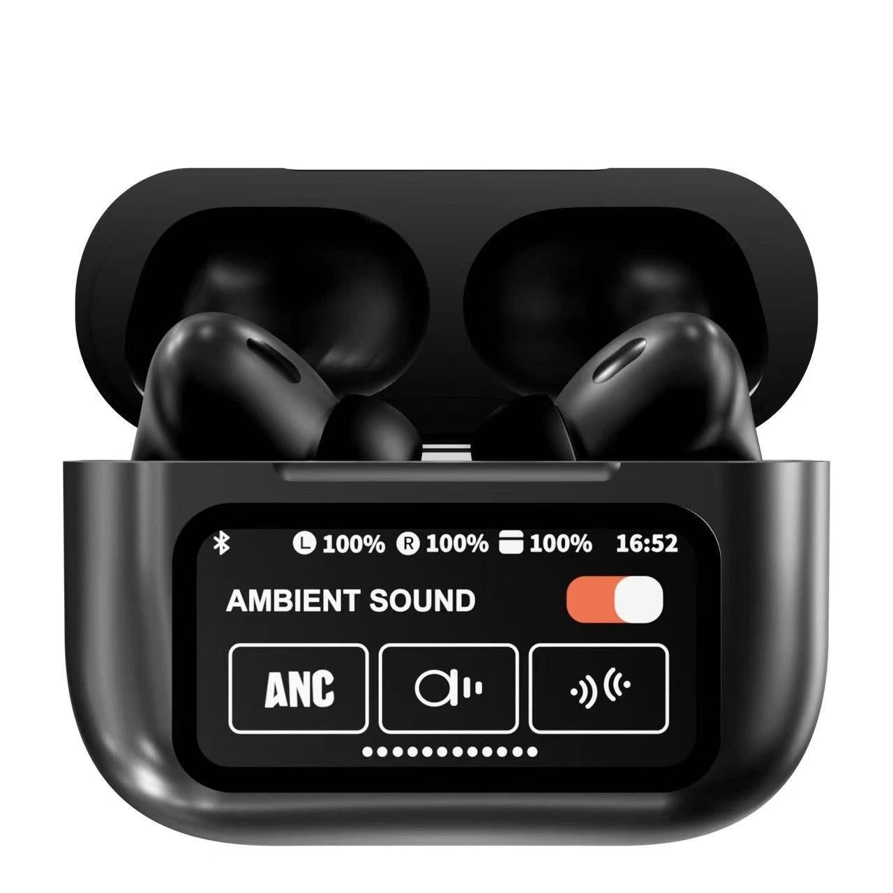 A9 pro Touch Screen Display ANC Wireless Earbuds Random Color