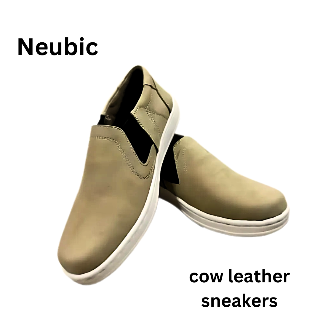 Neubic cow leather sneakers for Men (Beige)