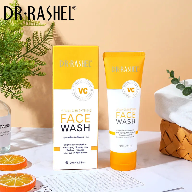 DR RASHEL Vitamin C Brightening Face Wash | Brightening Lightening Facial Clean - 100g