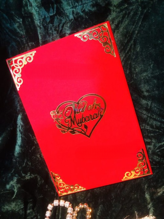 Premium Velvet Nikah Thumbprint Board Book with Golden Acrylic Mirror, Book For Nikah , Nikah Thumb Board Register