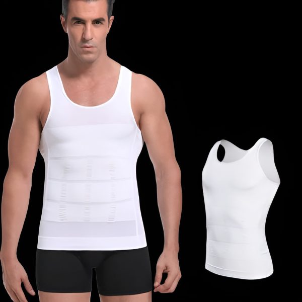 Slim N Fit Body Shaper Vest Shirt – Tank Top Sleeveless Shape Wear For Men  ( Random Color )