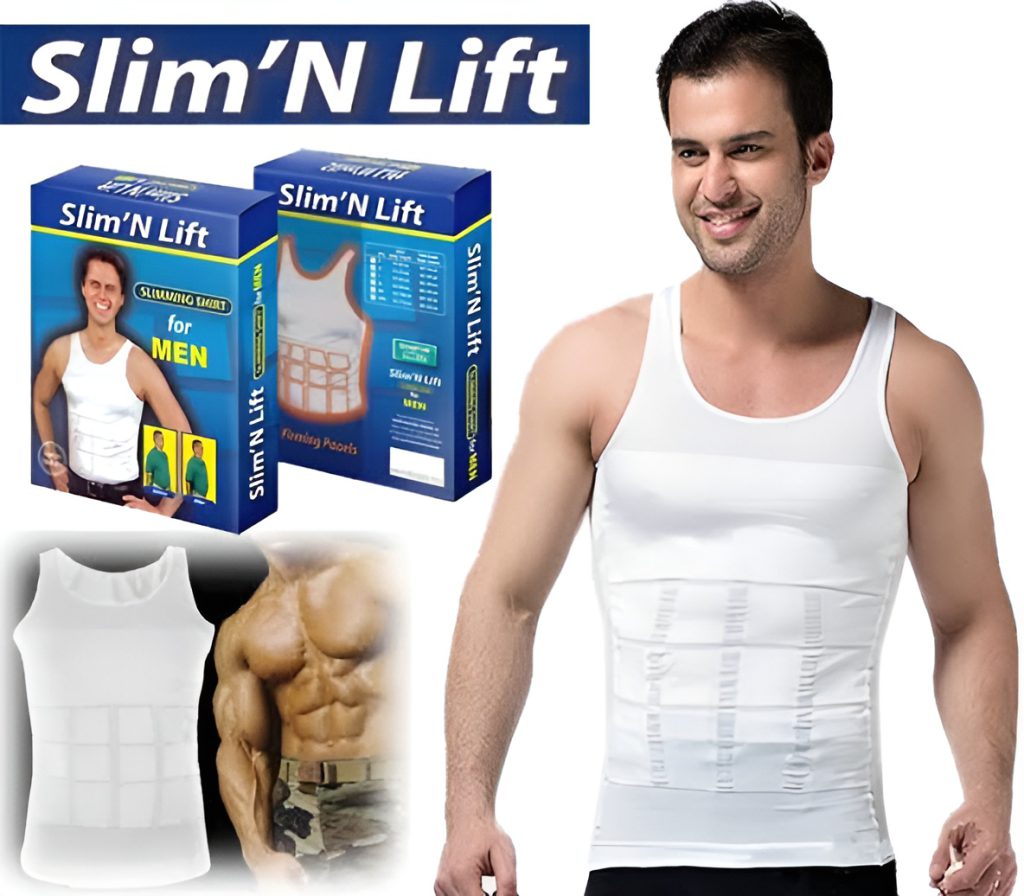 Slim N Fit Body Shaper Vest Shirt – Tank Top Sleeveless Shape Wear For Men  ( Random Color )