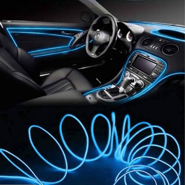 Car Dashboard Neon Light Dashboard Light – 2 Meter ( ICE BLUE COLOR)