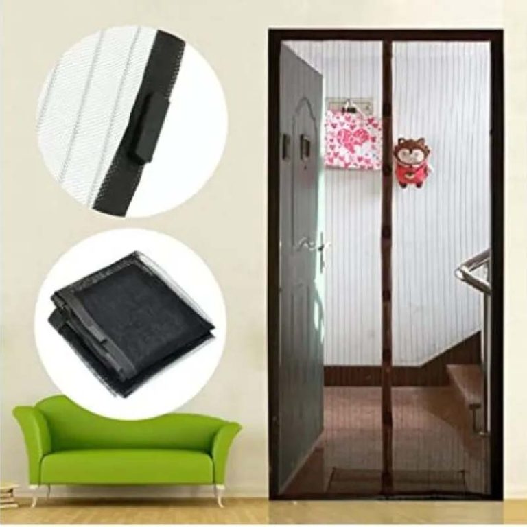 Magic Mesh Deluxe- Hands Free Magnetic Screen Door, Mesh Curtain Keeps Bugs Out