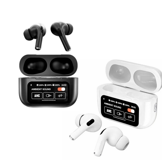 A9 Pro Earbuds ANC/ENC Dauble Dark Tuch screen display Noise Reduction Wireless Earbuds For Android and iOS/Airpods