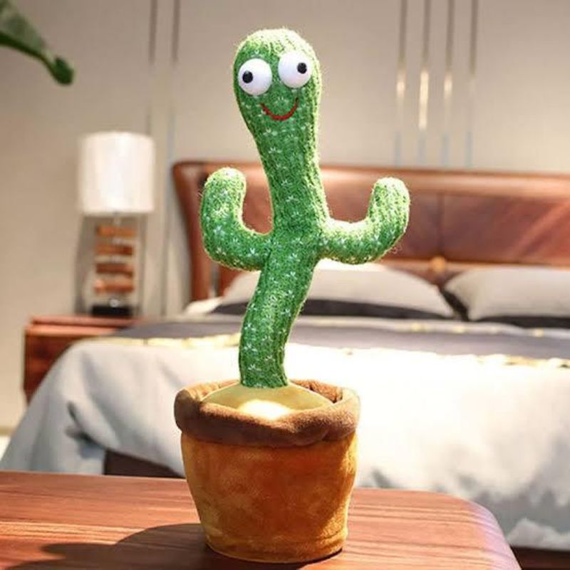 Portable Rechargeable Dancing Cactus Toy Funny Education Toys for Babies