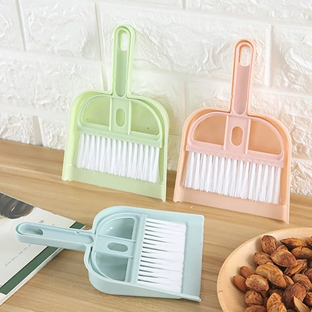 Mini Desktop Sweep Cleaning Brush Small Broom Dustpan Cute Little Broom Suit