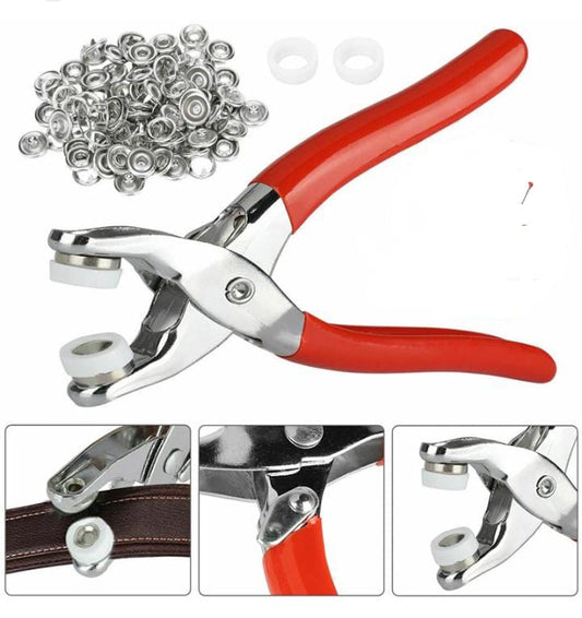 Tich Button Machine Plier Metal Mody With 50 Button