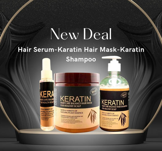 3 in 1 Hair Keratin Mask, Shampoo &amp; Serum Deal