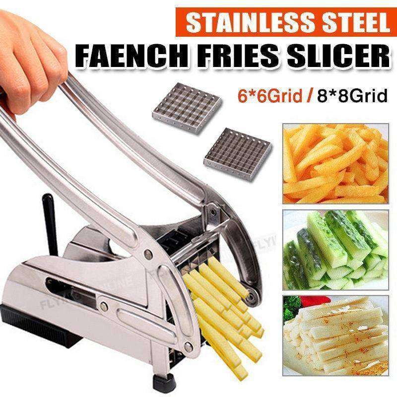 Stainless Steel French Fries Potato Cutter Double Blade High