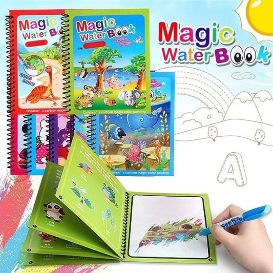 Magic Coloring Book with Water Pen(random book )