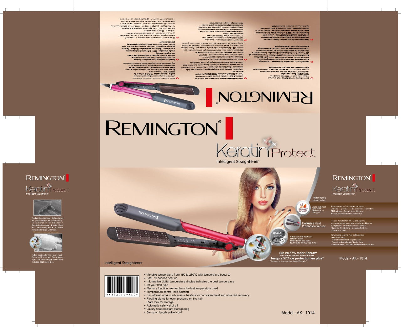 Remington Crimper Digital - Keratin protect Intelligent Straightener