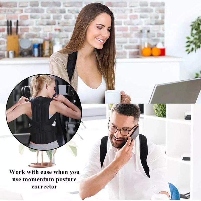 Adjustable Posture Back Belt - Posture Corrector Belt For Men And Women - Back Support And Shoulder Belt