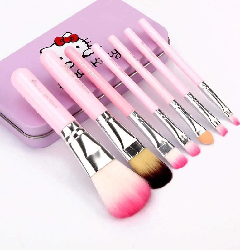 (Pack of 7) Hello Kitty Makeup Brush Set