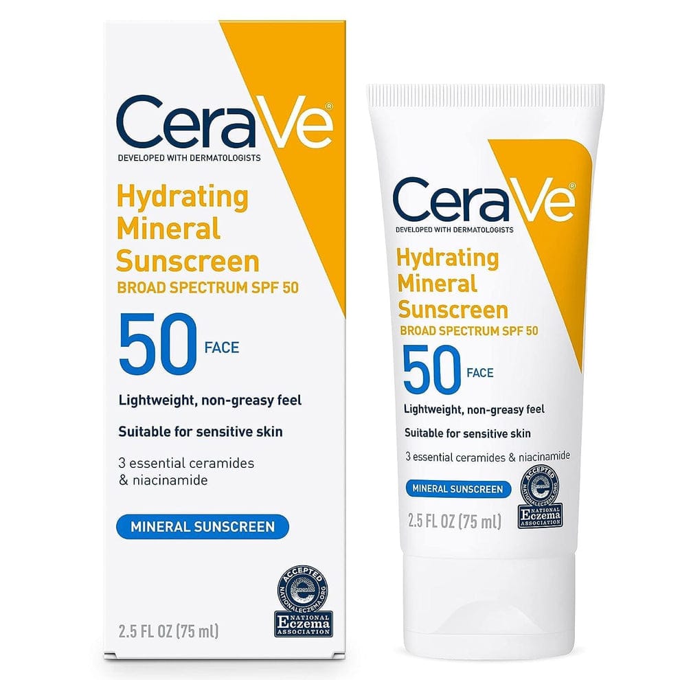 CeraVe Hydrating Mineral Sunscreen SPF 50 -100 ML - CeraVe Hydrating SunBlock