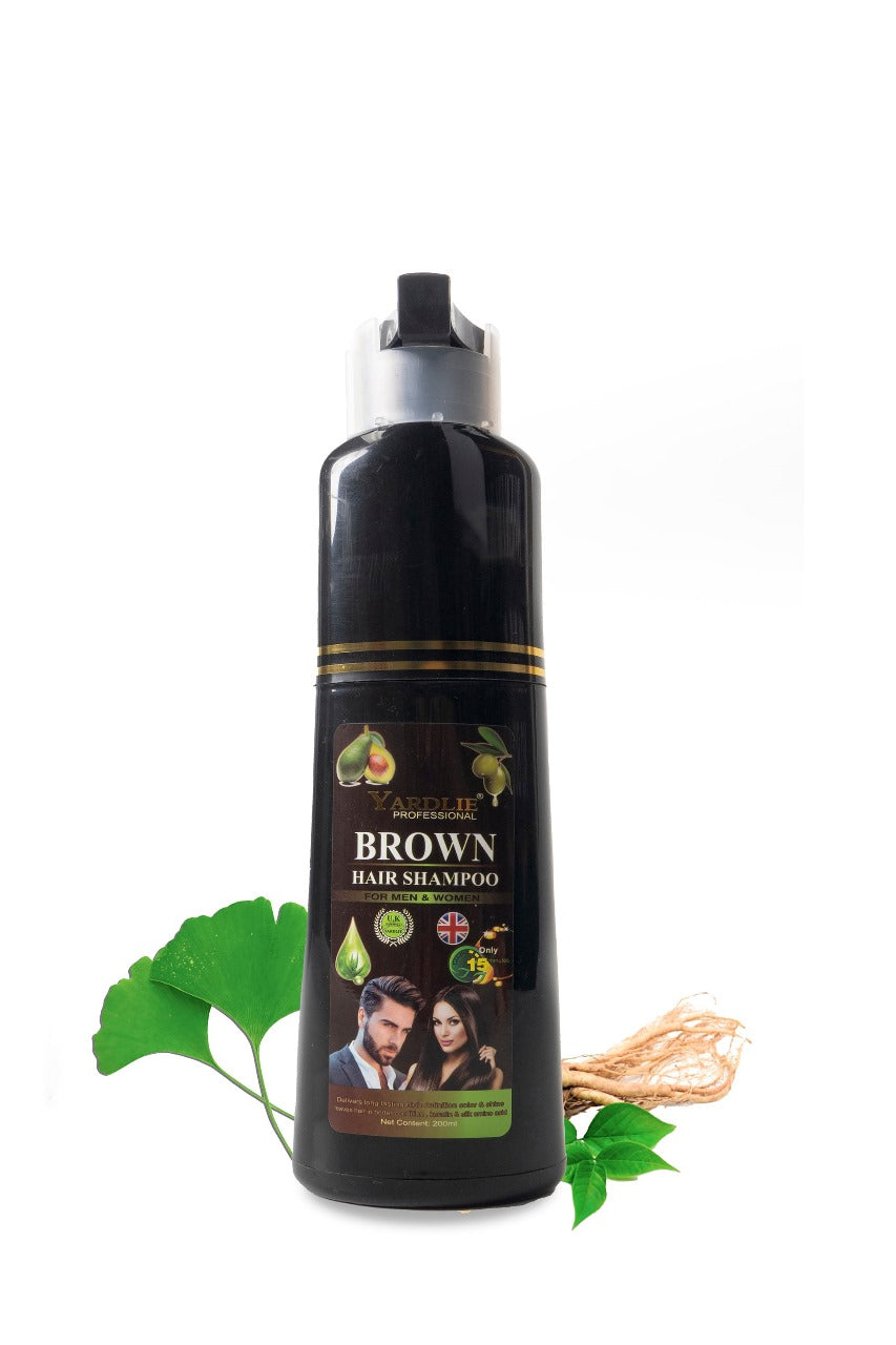 200 ml Yardlie Hair Color Shampoo Black/dark brown