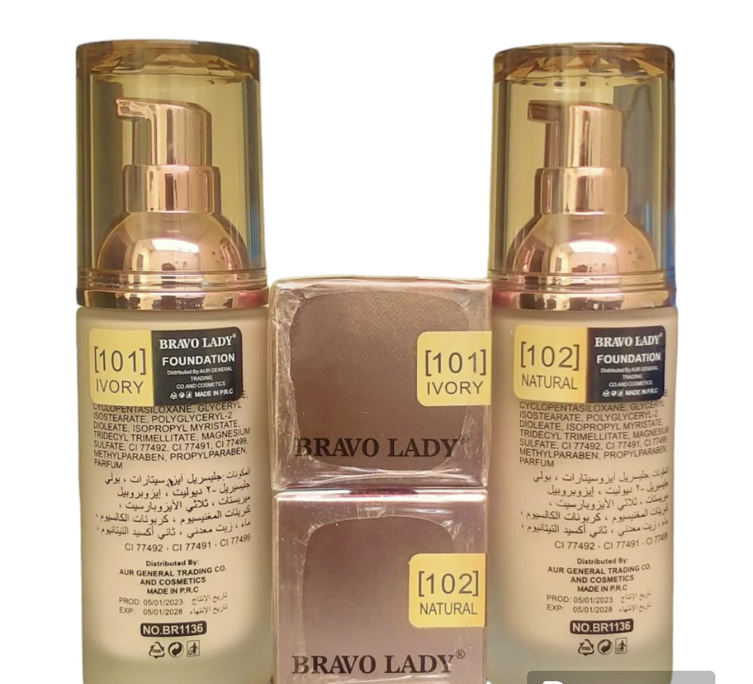 Bravo Lady Foundation Long Lasting &amp; Waterproof