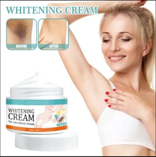 White whitening cream for sensitive areas underarm and private