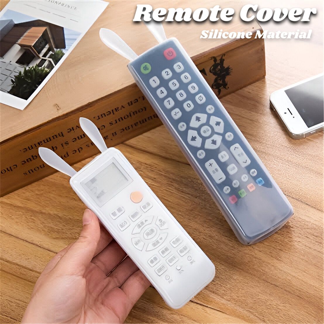 Combo Deal Cute Rabbit Silicone Remote Control Protective Case 1 big size + 1 small size