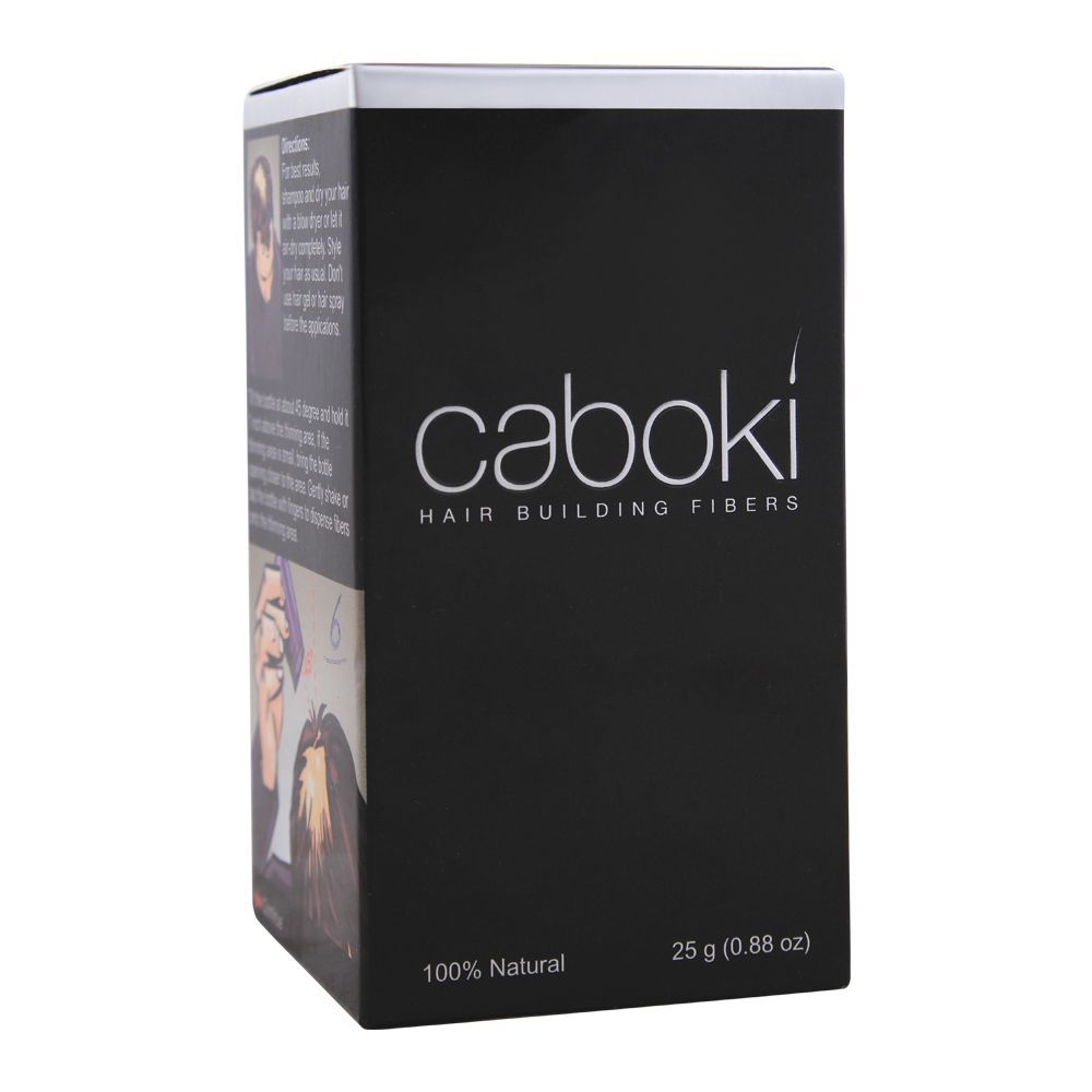 Caboki Hair Building Fibers  25g | Black | Dark Brown Hair building fibers  adds volume to thin hair