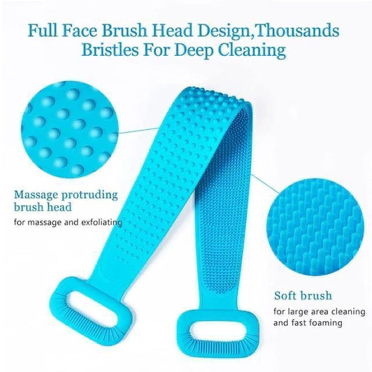 Double Side Bath Towel Scrubber (random Color)