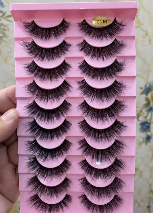 (10 PACK) eyelashes M13