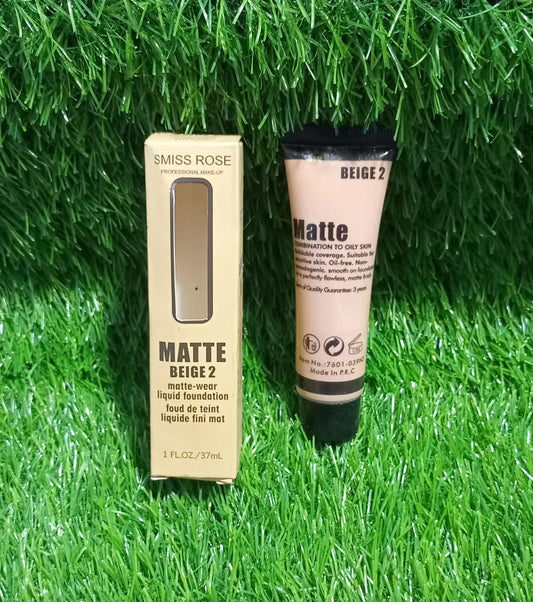 (NW000244) Miss Rose Matte Wear Liquid Foundation Beige 2  (37Ml )