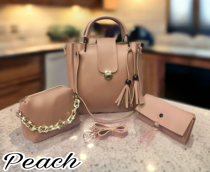 Aaa quality 3pcs bag  stylish for Girls 🤩🤩 Amaizing quality