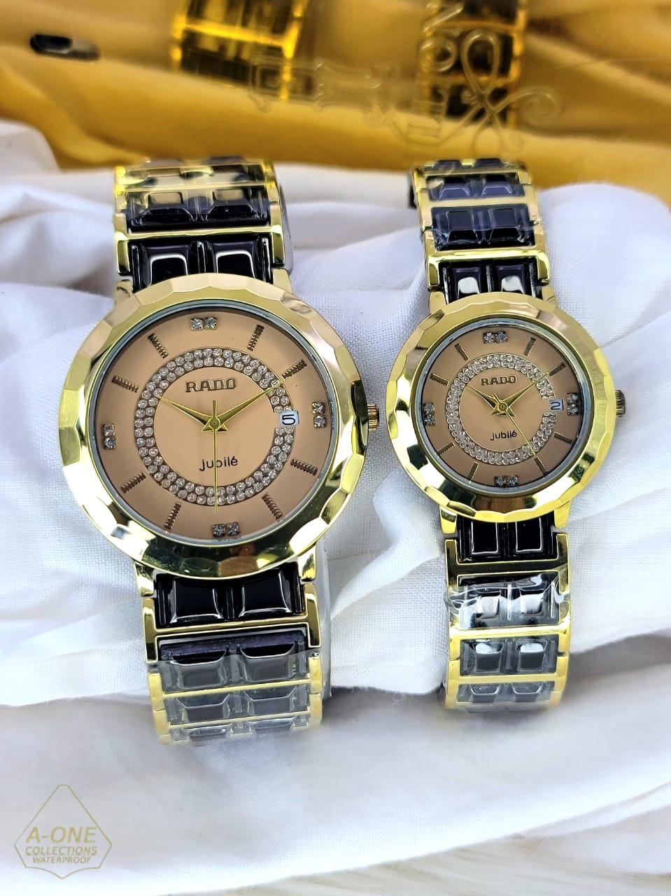 Aa1 two tone rado jubile couple  Watch Date Just Steel Chain